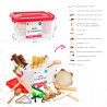 MALLE  FUZEAU DE 16 INSTRUMENTS IDEALE POUR DECOUVRIR LES PERCUSSIONS