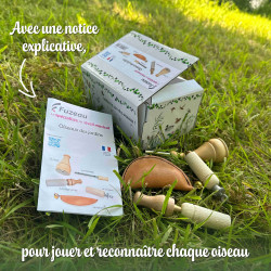 Coffret 5 Appeaux | Imiter le son des Oiseaux des Jardins | Fuzeau