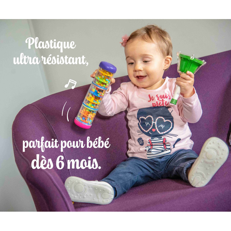 Bâton De Pluie Cactus Fuzeau 75cm - Instrument De Musique Nature Authentique Pour Enfants Dès 8 Ans