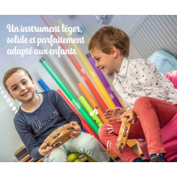 Tambourin Ø 15 cm | Peau Naturelle | Avec 8 Cymbalettes | Fuzeau