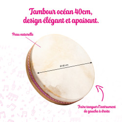 OCEAN DRUM |Ø 40 CM | Imitation des Vagues | Fuzeau
