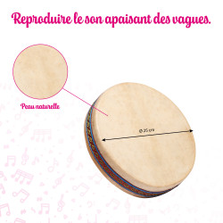 OCEAN DRUM | Ø 25 cm | Imiter le son de la Mer | Fuzeau