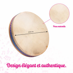 Ocean Drum Ø 35 CM | Reproduire le Son de la Mer | Fuzeau