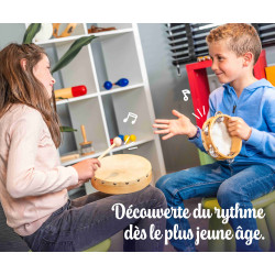 TAMBOURIN | Ø 20 CM | Sans Cymbalette | Fuzeau