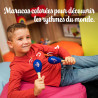 Paire de Maracas | En bois | Violettes | Fuzeau