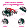 Bracelets Chevilles | La Paire | Attache Velcro | 5 grelots | Fuzeau