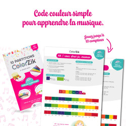 10 Partitions Colorées | ColorZik | Spécial Comptines | Fuzeau