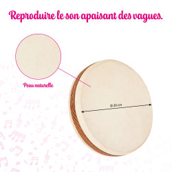 OCEAN DRUM | Ø 20 CM | Imite le son de la Mer | Fuzeau