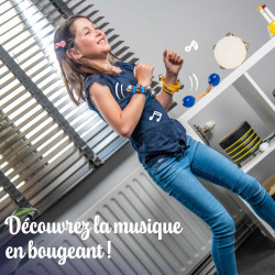 La Paire | Bracelets 4 Grelots | Bleu et Jaune |Fuzeau