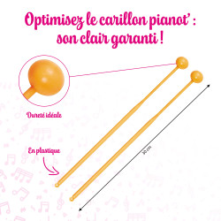 La Paire | Mailloches pour Carillon Pianot' | Baguettes | Fuzeau