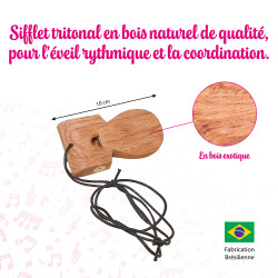 SIFFLET BRESILIEN TRITONAL APPELE AUSSI APITO DE SAMBA