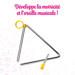 Triangle | Percussion Métallique | Dimension 13 cm | Fuzeau
