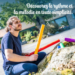 Lot de 5 Tubes Sonores | Boomwhackers Chromatiques | 5 Notes | Fuzeau