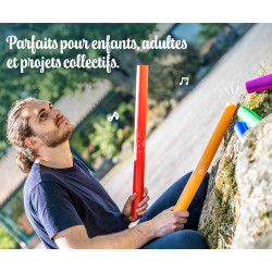 Lot de 5 Tubes Sonores | Boomwhackers Chromatiques | 5 Notes | Fuzeau