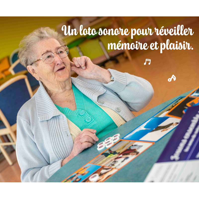 Coffret Fuzeau Jouons Ensemble Les Sons De Notre Vie - Loto Sonore 80 Sons Et Images - Stimulation Mémoire Seniors