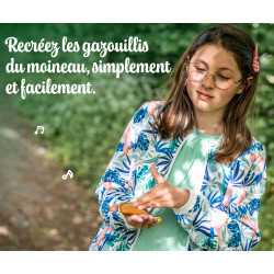 Appeau Moineau | Sifflet Oiseau | En Cuir | Fuzeau