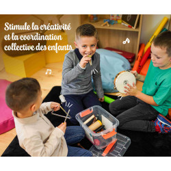 Malle Complète | 7 Instruments "Essentiels" | Petites Percussions | Fuzeau