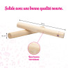 Lot 10 Paires de Claves |En bois Acacia | L. 18 cm | Fuzeau