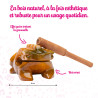 PETITE GRENOUILLE GUIRO DE 6 CM POUR IMITER LE COASSEMENT