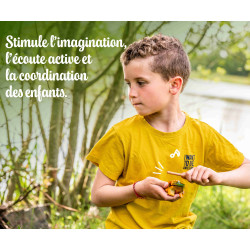 PETITE GRENOUILLE GUIRO DE 6 CM POUR IMITER LE COASSEMENT