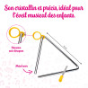 LOT DE 10 TRIANGLES METAL DE 16 CM