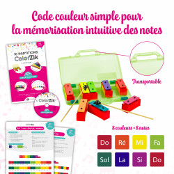 Lot ColorZik Comptines + Mini Métallonotes | Musique Couleurs | Fuzeau
