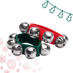 Bracelets Chevilles | La Paire | Attache Velcro | 5 grelots | Fuzeau