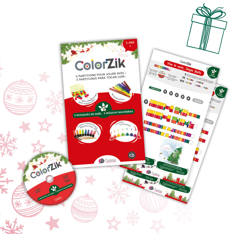 ColorZik | Spécial Noël | 5 Partitions Colorées | Fuzeau