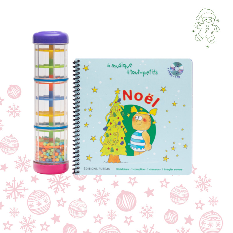 Lot Livre CD et Moyen Bâton de Pluie | Hiver | Enfants | Fuzeau