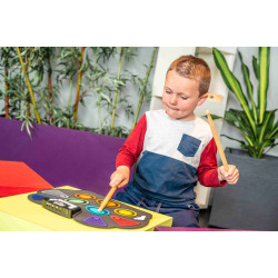 Batterie Électronique | Colorée | Transportable | Souple | Fuzeau