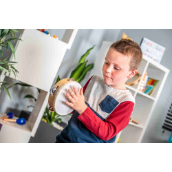 Tambourin | Peau Fibre Synthétique | Ø 15 cm | Fuzeau