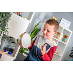 Tambourin | Peau Fibre Synthétique | Ø 15 cm | Fuzeau