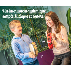 Couronne de Cymbalettes | Forme Demi Lune | Coloris Rouge | Fuzeau