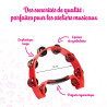 Couronne de Cymbalettes | Forme Demi Lune | Coloris Rouge | Fuzeau