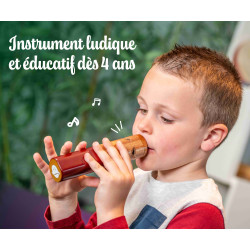 SIFFLET EN BOIS POUR IMITER LE SON DU TRAIN A VAPEUR