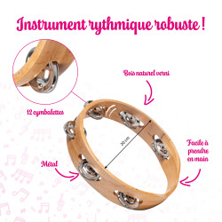 Couronne 12 Cymbalettes | En Bois | Fuzeau