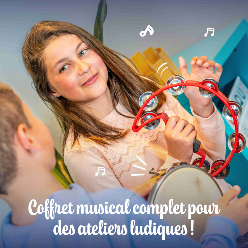Malle D'Animations Musicales Fuzeau – 15 Instruments + Livret + Interface Numérique – Idéale Séniors Et EHPAD