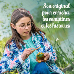 Grenouille Guiro | Dimension 10 CM | En bois | Fuzeau