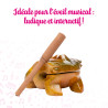 Grenouille Guiro | Dimension 10 CM | En bois | Fuzeau