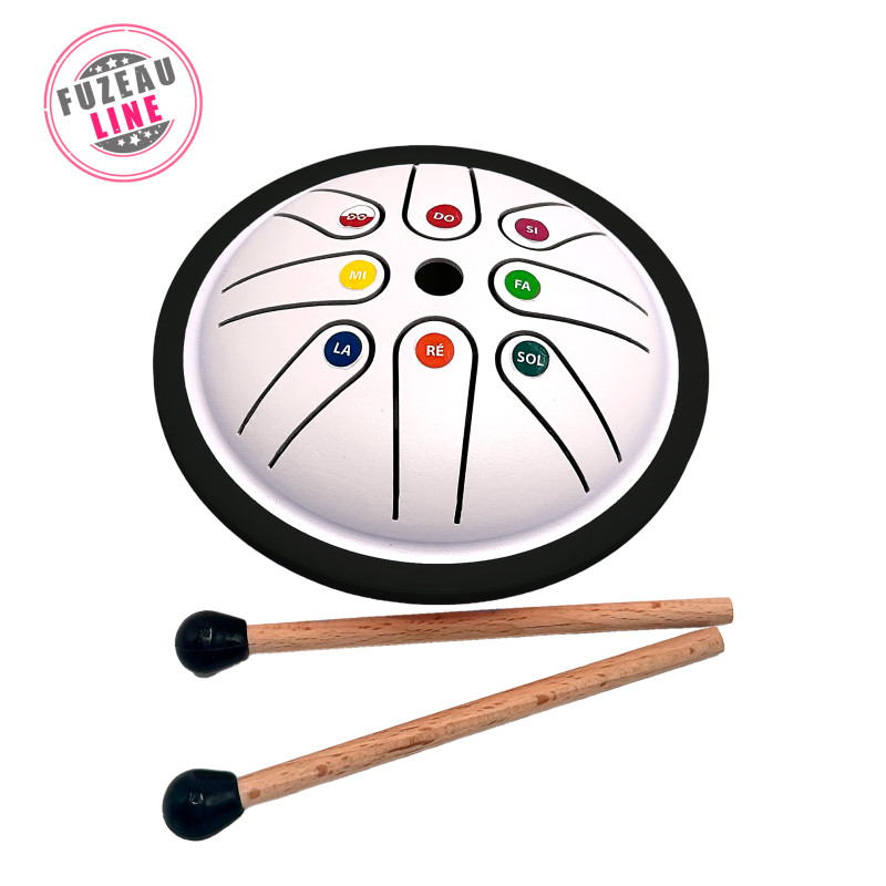 Mini Tongue Drum | Avec Notes Colorées | Fuzeau