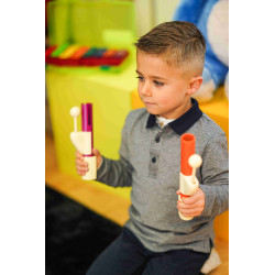 Percunot' | Tubes Colorés Accordés | Mailloche intégrée | Fuzeau