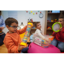 BATON DE PLUIE AVEC HELICES ET BILLES COLOREES