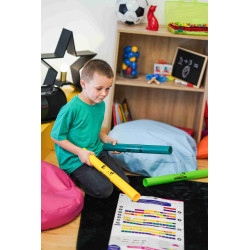 Lot Complet | ColorZik Hits | 8 Tubes Sonores Boomwhackers | Fuzeau