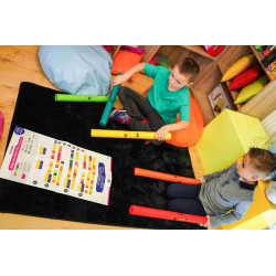 Lot Complet | ColorZik Hits | 8 Tubes Sonores Boomwhackers | Fuzeau