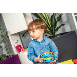 Mini Tambourin | Coloré | En Plastique | Eveil Musical | Fuzeau