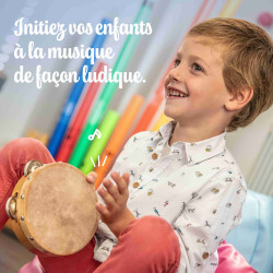 Lot 10 Tambourins | Ø 15 cm | Avec Cymbalettes | Fuzeau