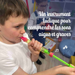 Flûte à Coulisse | en Plastique Transparent | Fuzeau