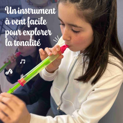 Flûte à Coulisse | en Plastique Transparent | Fuzeau