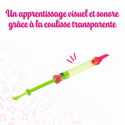 Flûte à Coulisse | en Plastique Transparent | Fuzeau