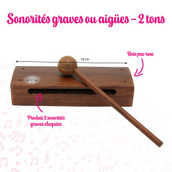 Wood Block | Bois Pao Rose | 2 Tons | Fuzeau